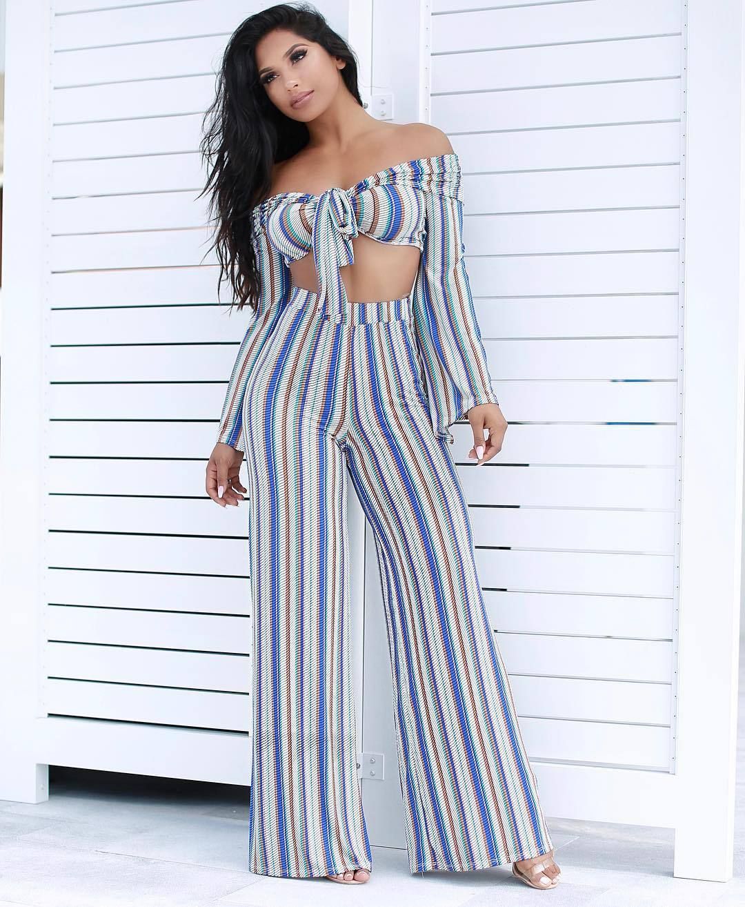 one piece top and pants