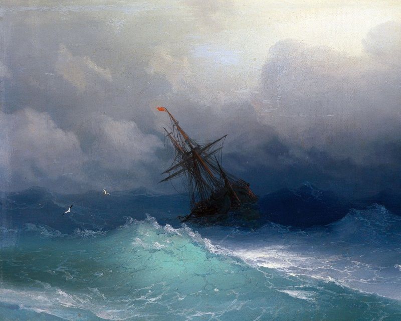 Buy Dropshipping Paintings Online, Cheap Storm At Sea