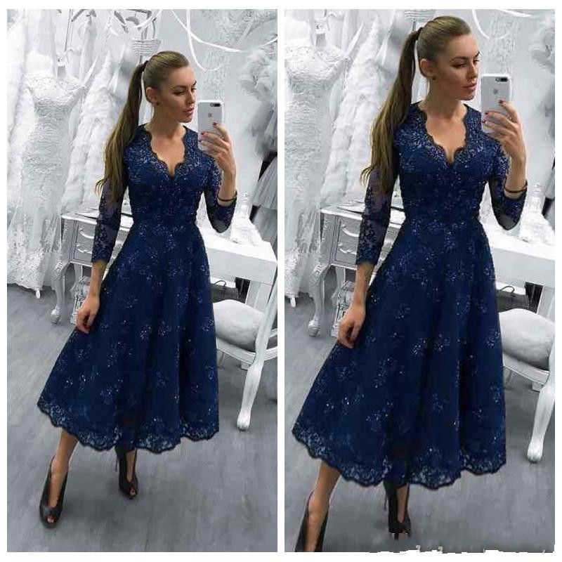 long navy mother of the groom dresses