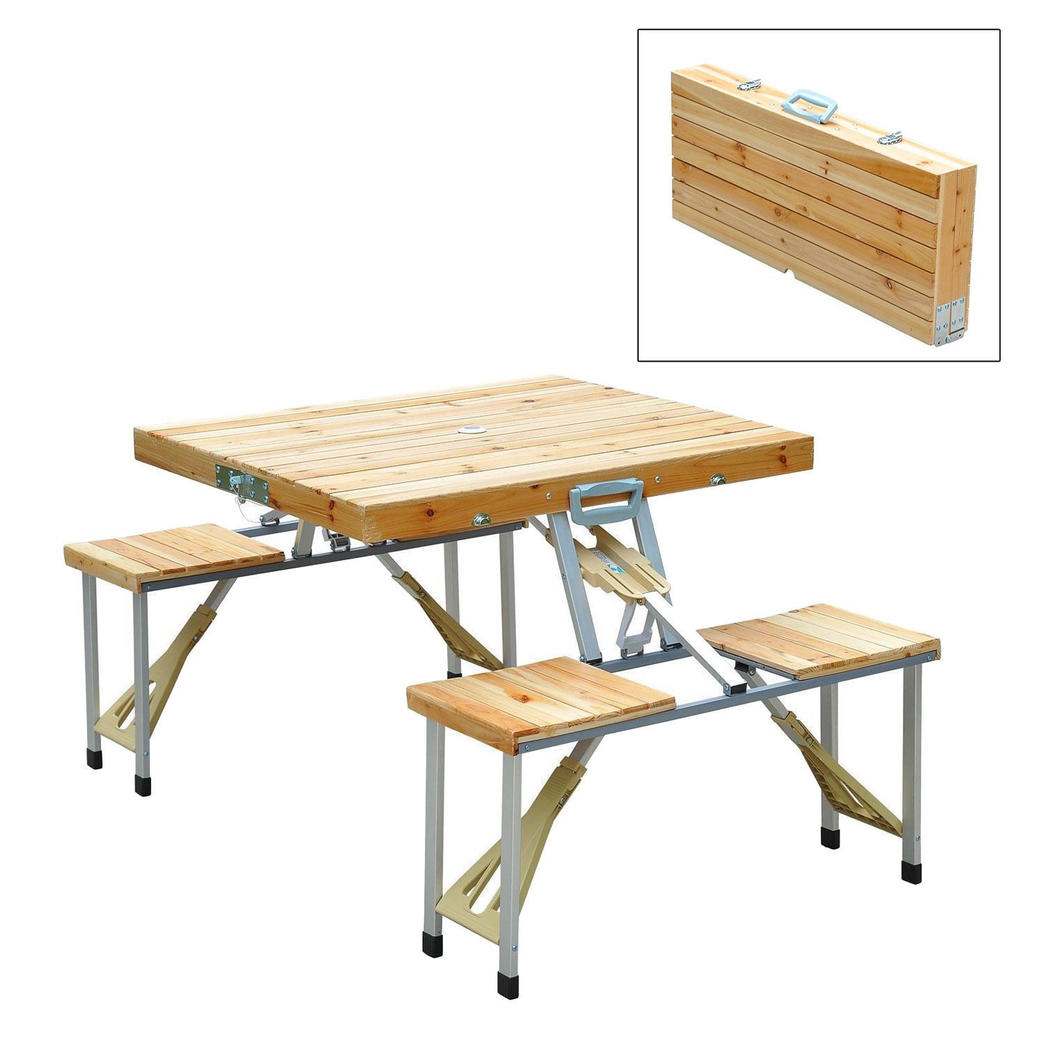2018 New Outdoor Garden Wooden Portable Folding Camping Picnic Table 2018 New Outdoor Garden Wooden Portable Folding Camping Picnic Table With 4 Seats From Huangxinxin16 60 3 Dhgate Com