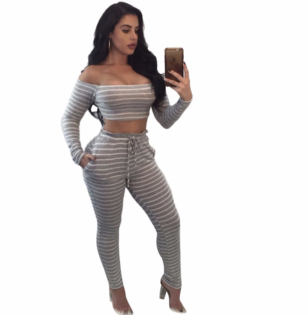 2019 Good Quality Cotton Sexy Jumpsuit Women Crop Top Two Piece