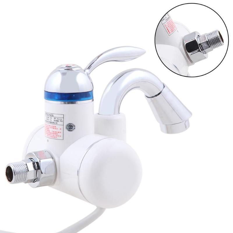 3kw Electric Instant Water Heater Tap Instantaneous Electric Hot Water Tankless Heating Bathroom Kitchen Faucet Accessories