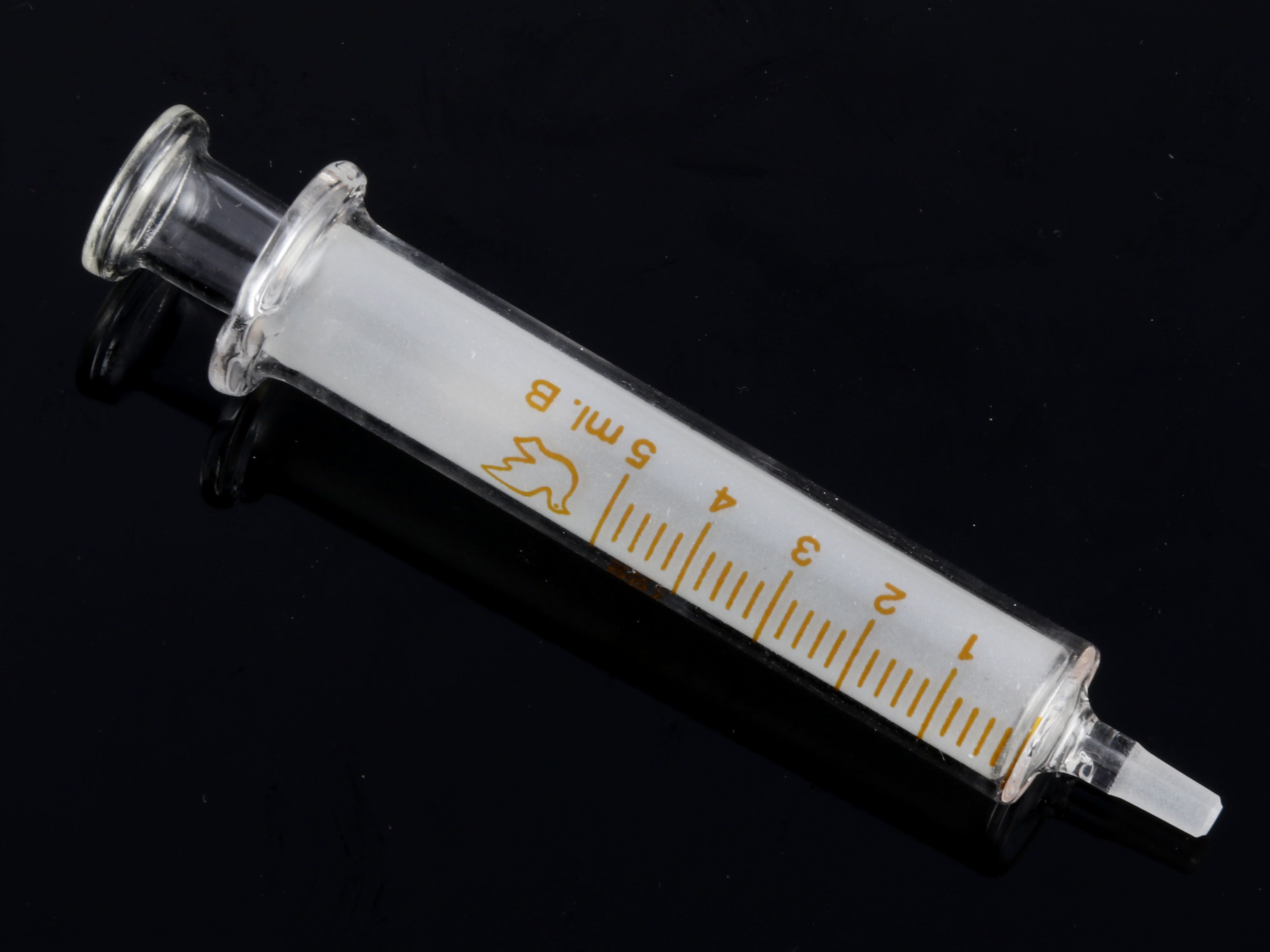 2019 5ML Glass Syringe Injector Sampler Dispensing With Ink Chemical