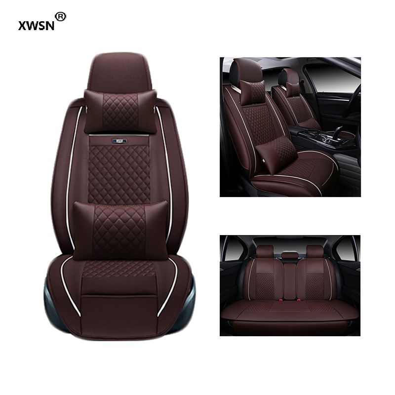 Xwsn Special Leather Car Seat Cover For Hyundai Solaris Ix35 30 25 Elantra Mistra Grand Santafe Accent Veloster Coupe Accessories