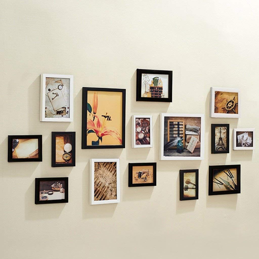 2019 Wood Meets Mixed Colors Wall Photo Frames With Real Glass 2019 Wood Meets Mixed Colors Wall Photo Frames With Real Glass Including Painting Core And Installation Instruction Set Of 15 Collage From