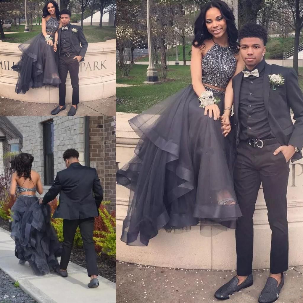 Senior Leather Prom Dress