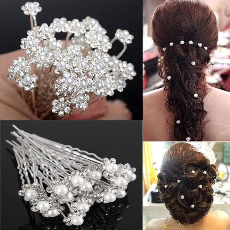 Para El Cabello Clips De Novia Horquilla De Flores Para El Cabello Clips De Novia Horquilla De Flores