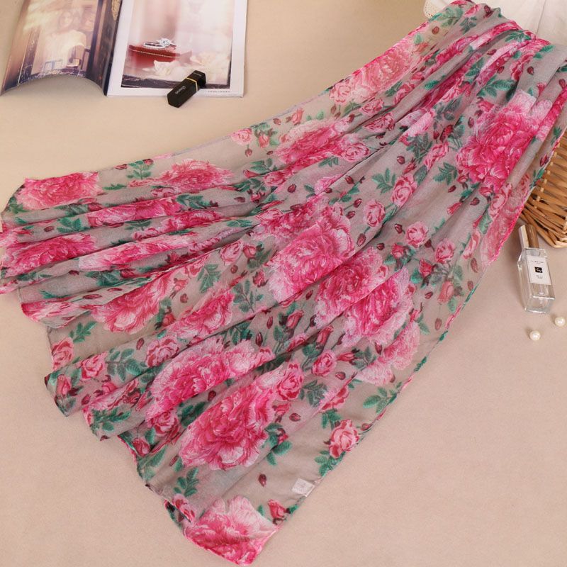 Cream baby Owl Print Scarf Shawl Stole Wrap Hijab 100/% Viscose