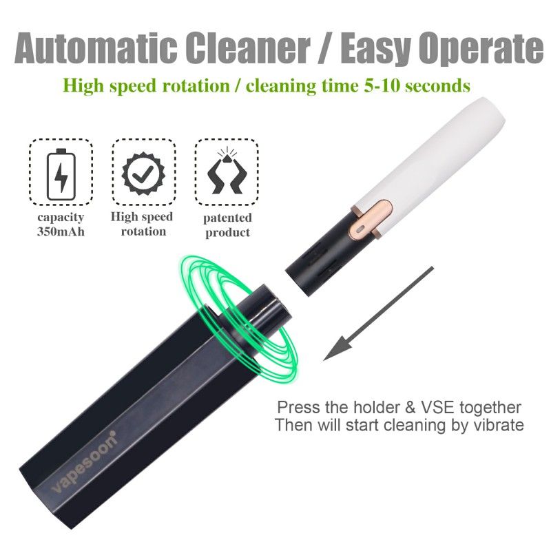 Vapesoon Automatic Cleaner With Battery 350mAh Cleaning Tool For IQOS