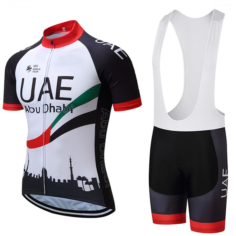 2018 UAE Fly Emirates Team Cycling Clothing Bike Jersey Quick Dry Mens
