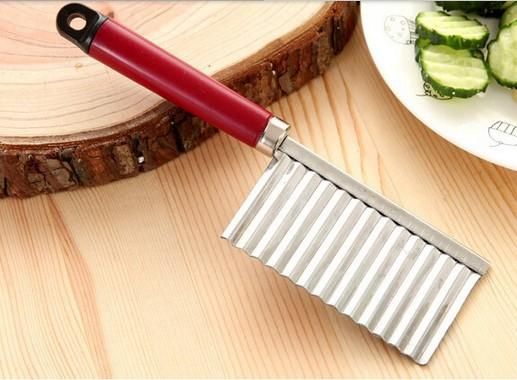 2018 french fry cutters potato dough waves crinkle cutter slicer