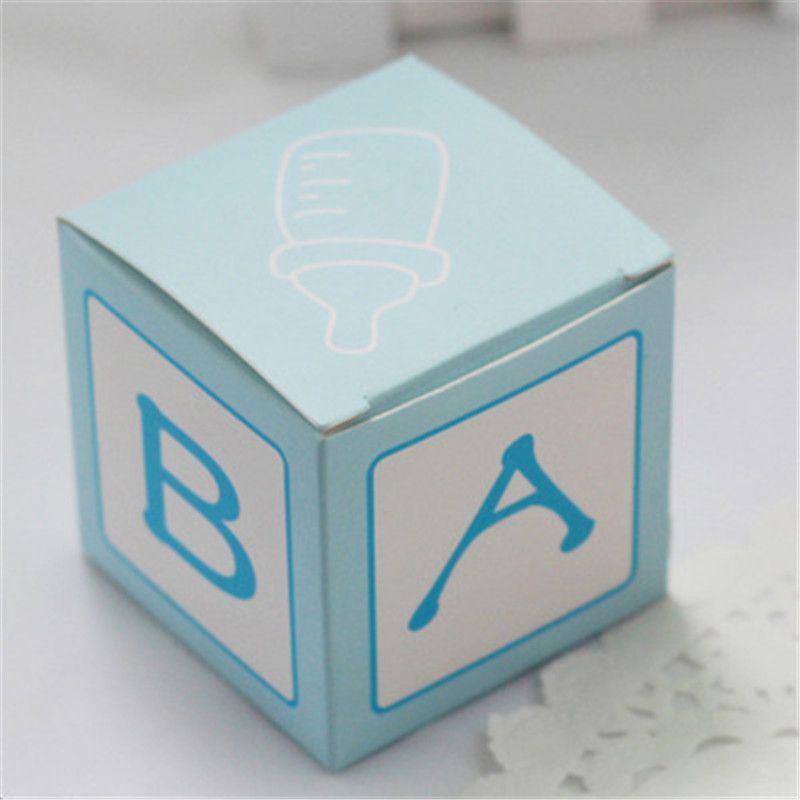 Diy European Candy Boxes Baby Shower Favors Creative Letters Paper