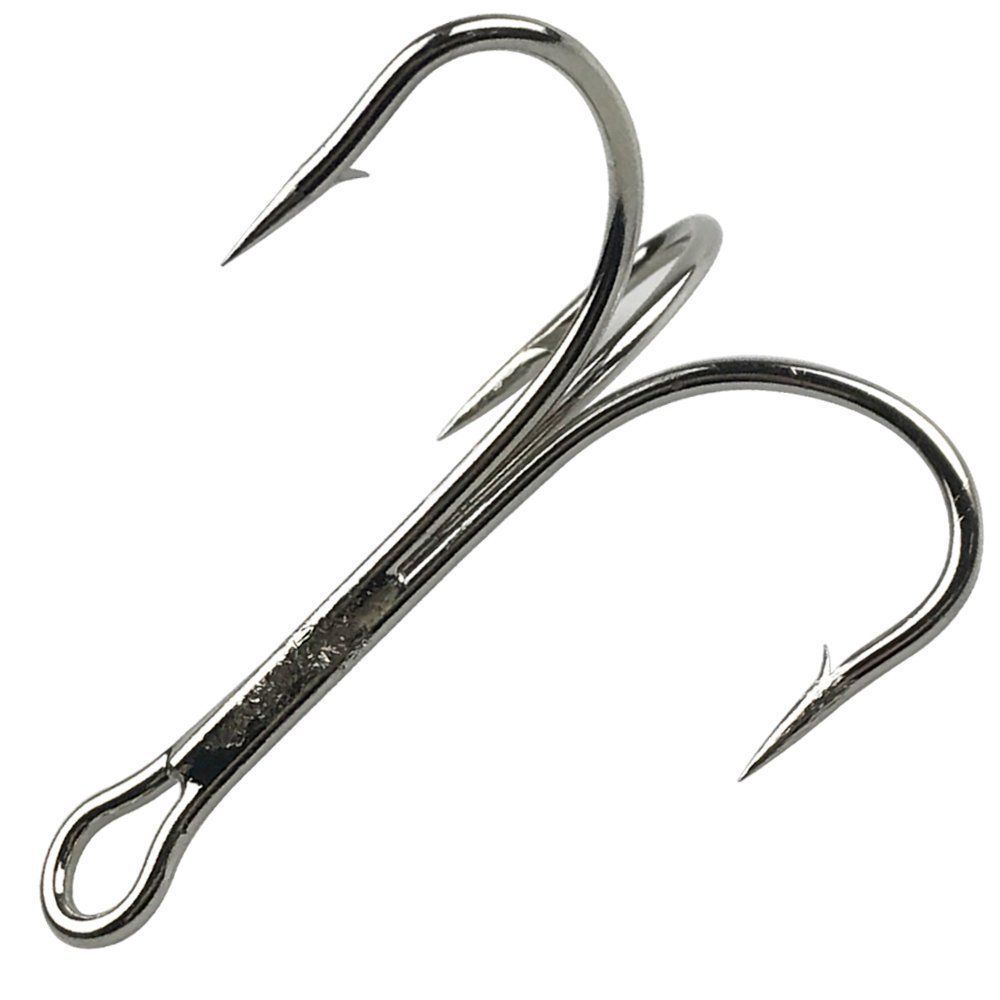 2020 Wholesale Triple Fishing Hooks Treble Hook High Carbon Steel Sharp Fishing Hook 4/0 10/0