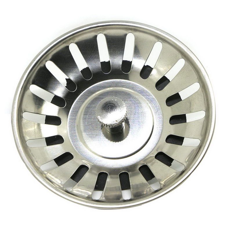 Stainless Steel 8 Cm Sink Brstrainer Waste Plug Drain Stopper Filter Basket Cook Kitchen Tool Stainless Steel 8 Cm Sink Brstrainer Waste Plug Drain Stopper Filter Basket Cook Kitchen Tool