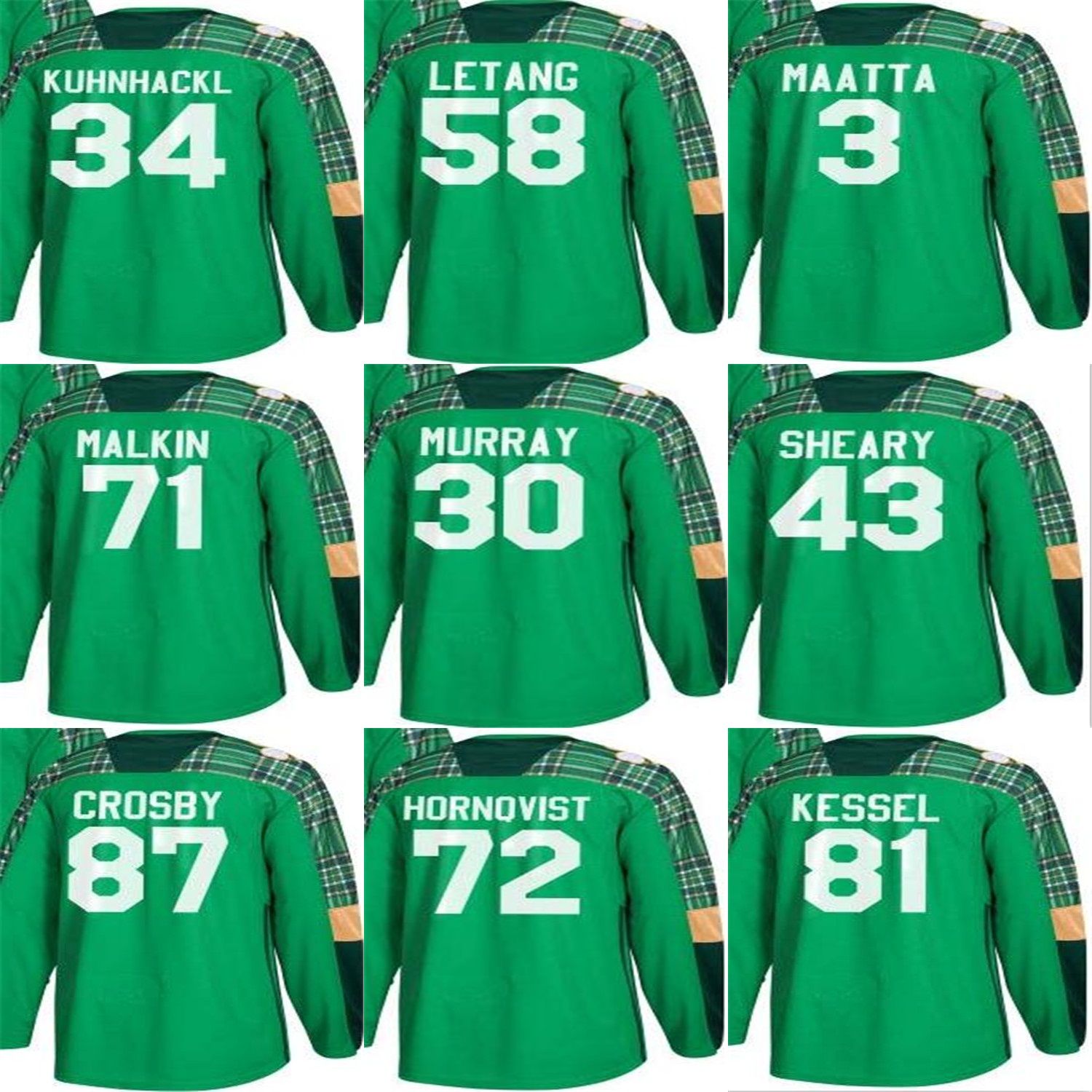 sidney crosby st patrick's day jersey