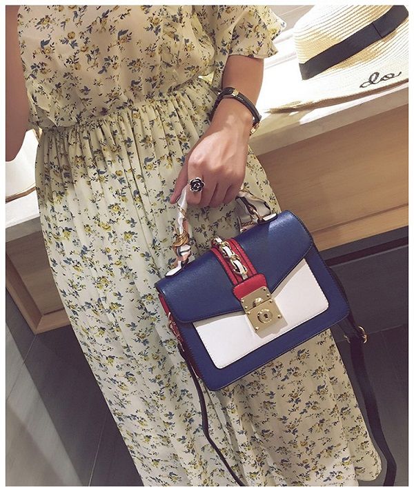 Compra Pañuelo De Seda De Moda De Europa Y América Mujeres Portátiles Bolsa  2018 Chao Xia Nuevo Botón De Bloqueo Bolsa De Hombro Bolso Inclinado Barato  | Entrega Rápida Y Calidad | Es.Dhgate