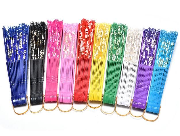 Acheter 10 Couleurs Dentelle Espagnol Tissu Soie Pliant à La Main Danse Danse Fans Fleur Partie De Mariage De Bal Danse été Fan Accessoires De 13066