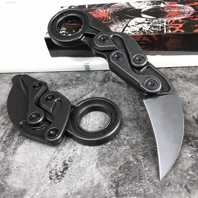 Karambit Push M390 Powder Dagger Mini Fixed Blade Knife Punching Knives