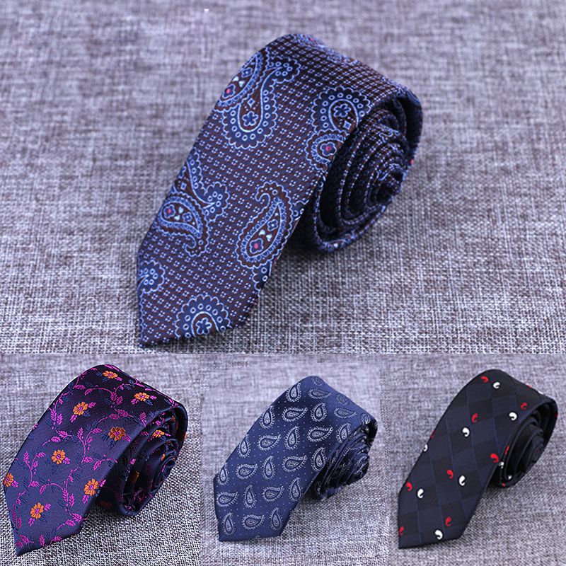 Men Women Unisex Tie White Checkered Skinny NECKTIE Black Slim Soft Classy