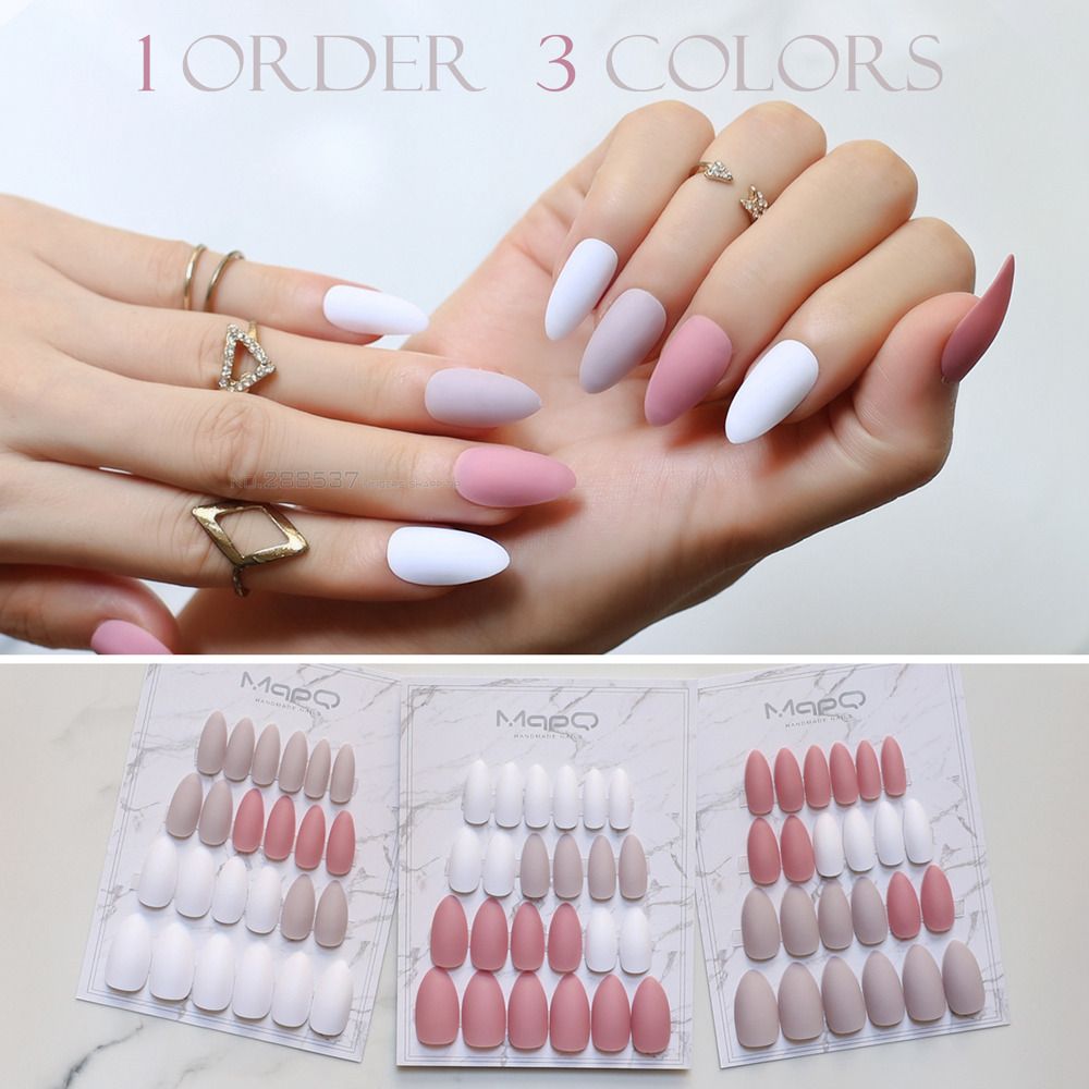 Brick Red Stiletto Matte False Nails Diy Multicolor White Nude Color Brick Red Stiletto Matte False Nails Diy Multicolor White Nude Color