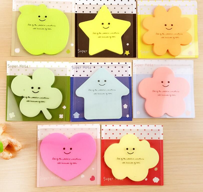 2019 wholesale cute candy color pastoral post it notes cute sticky