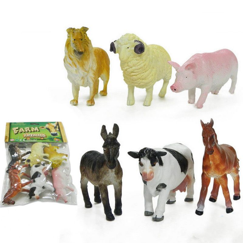 Simulation Farm Animal Models for Children Toy Bag New Exotic Toys
