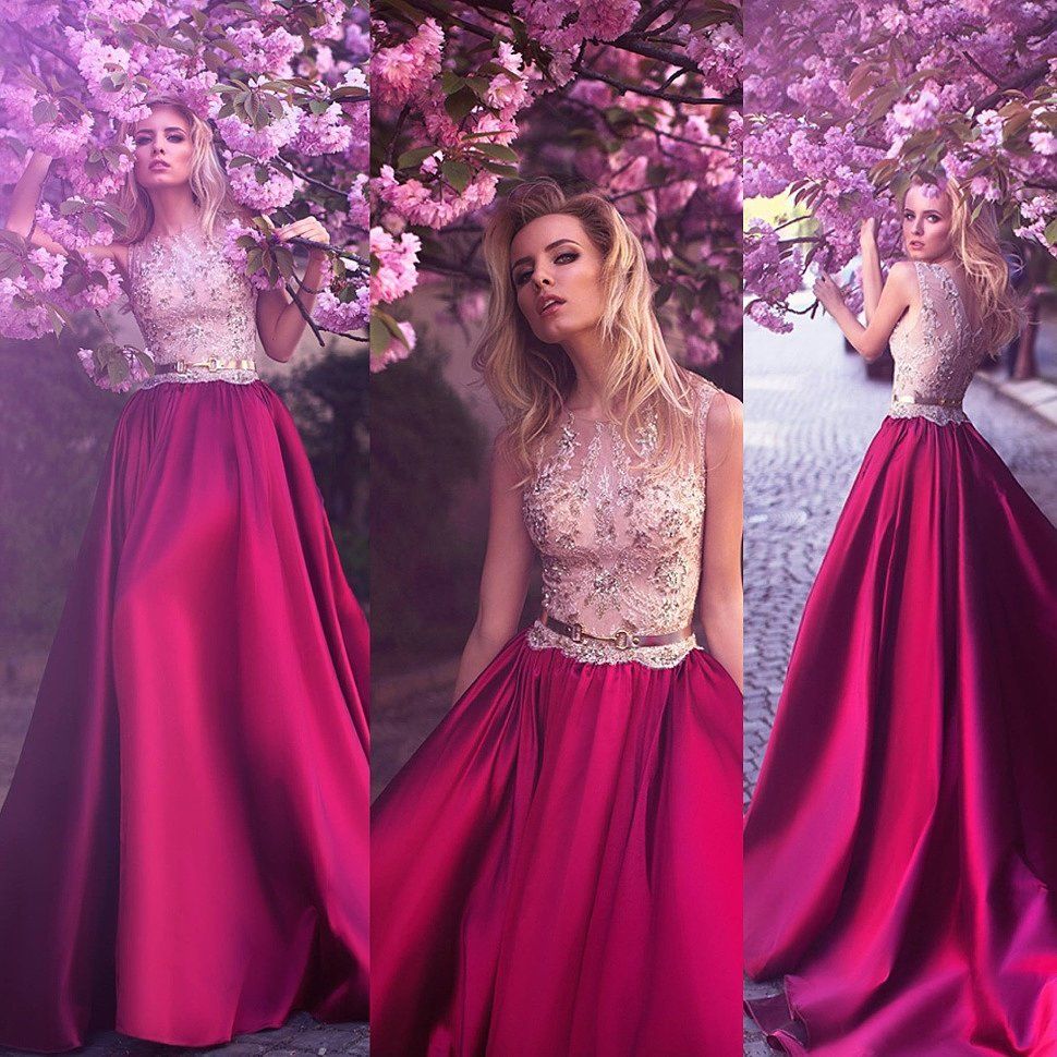 Vestidos Largos Color Fucsia Store, 51% OFF | www.ingeniovirtual.com