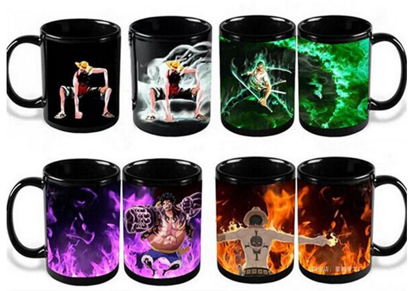 funny printed anime color change coffee mug ceramic dragon ball one