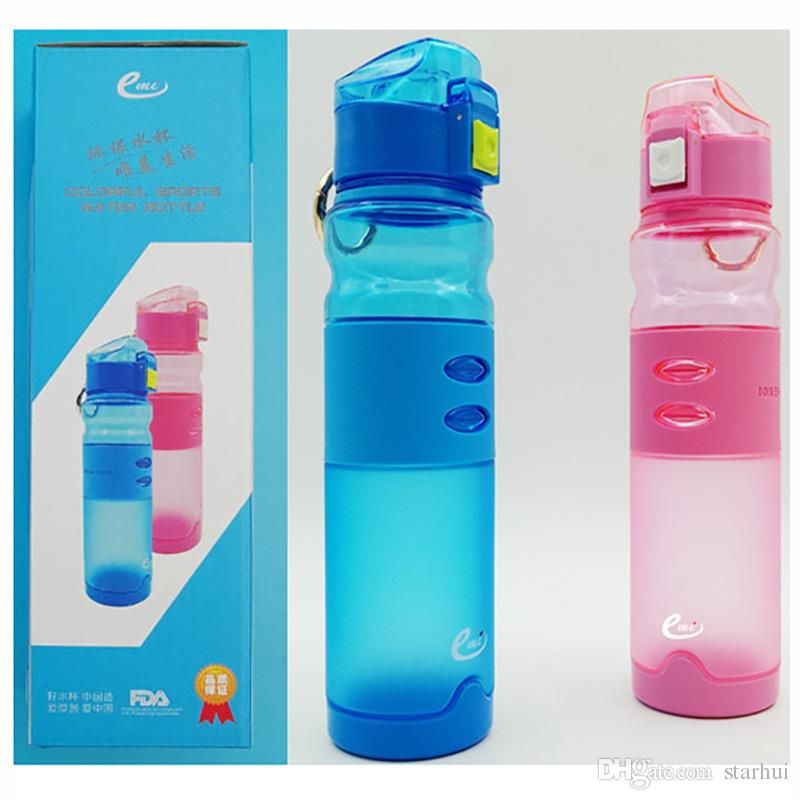 Meilleur Sport Bouteille D Eau 600ml Tasse De Voyage Fruits Infuseur Bouteilles Bpa One Click Couvercle Ouvert De Verrouillage Large Bouche Yoga