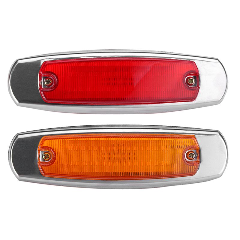12led Car Side Marker Lights Clearance Lamp Rear Indicator Light For Bus Truck Tractor 24v 10 Pcs