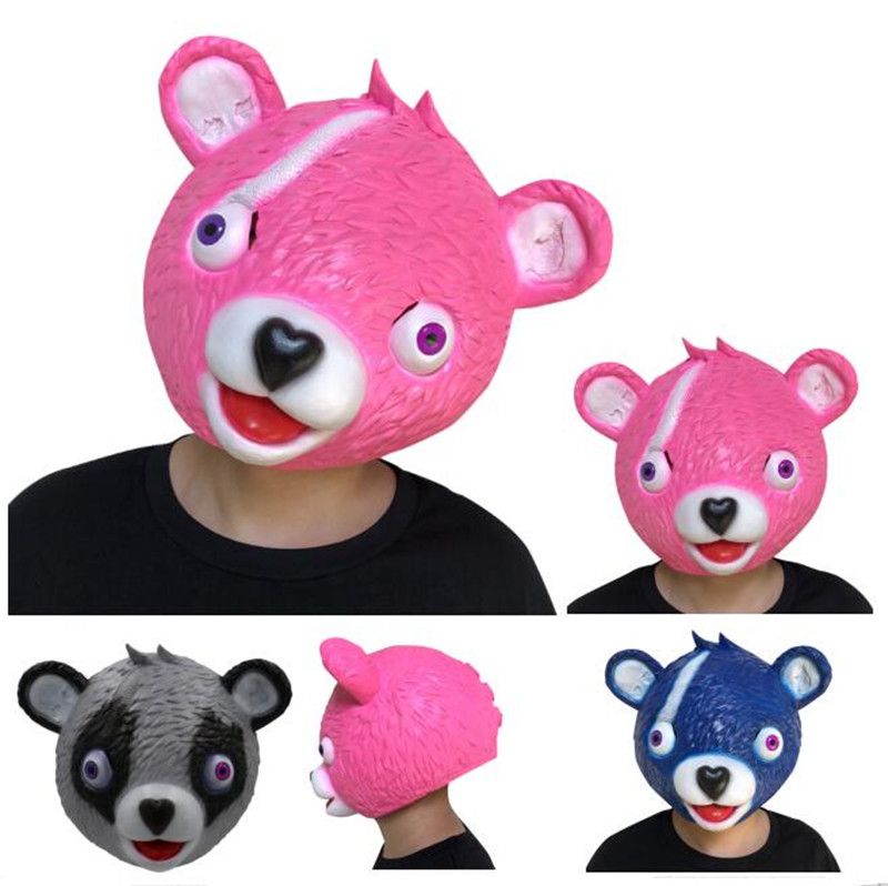 Kupit Optom Igra Fortnite Pink Bear Mask Halloween Party Cosplay - kupit optom igra fortnite pink bear mask halloween party cosplay props smeshnye zhivotnye lateksnye golovnye ubory maski polnye golovnye igrushki dlya detej