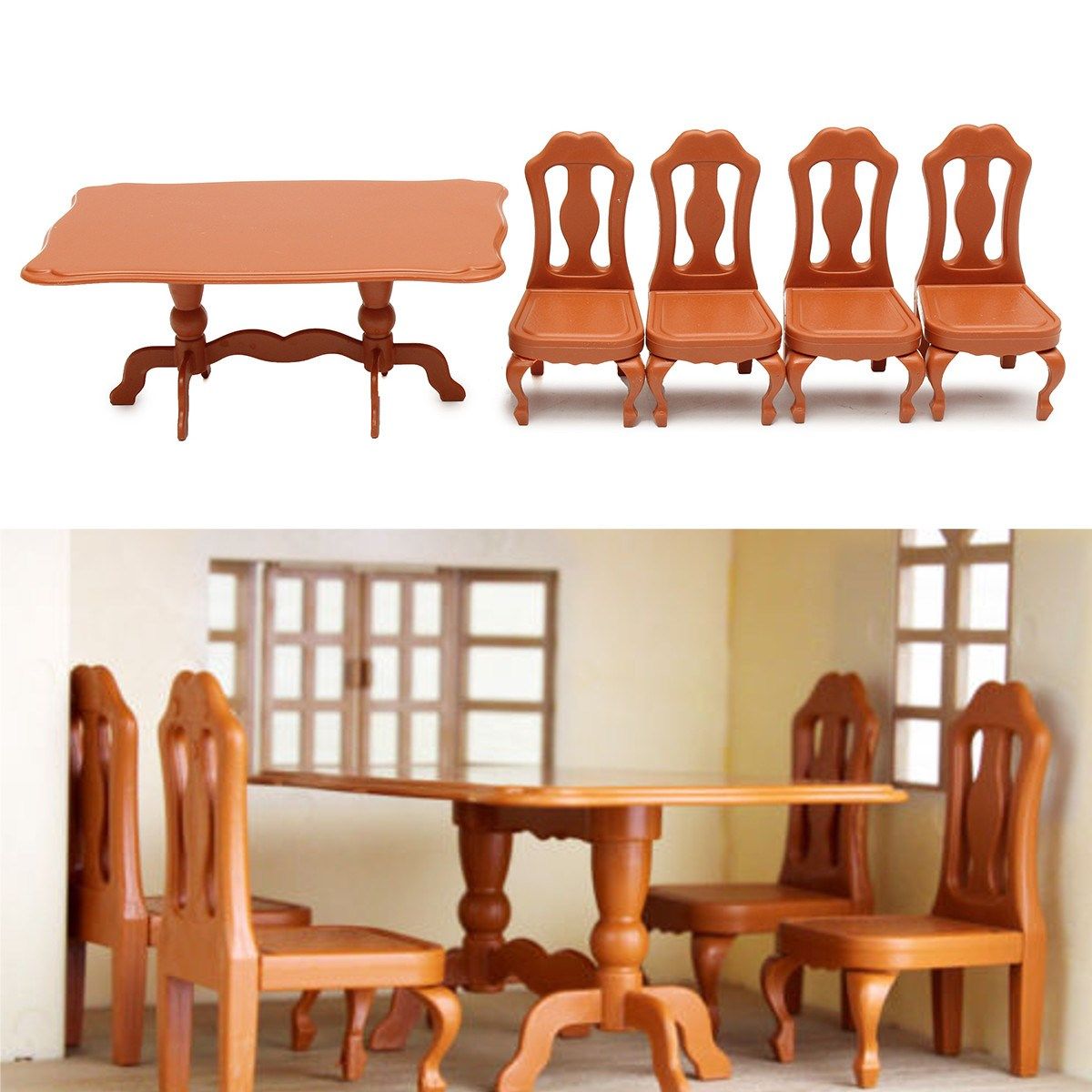 Diy Miniatura Furniture Dining Tables Chairs Sets For Mini Doll ... Diy Miniatura Furniture Dining Tables Chairs Sets For Mini Doll ...