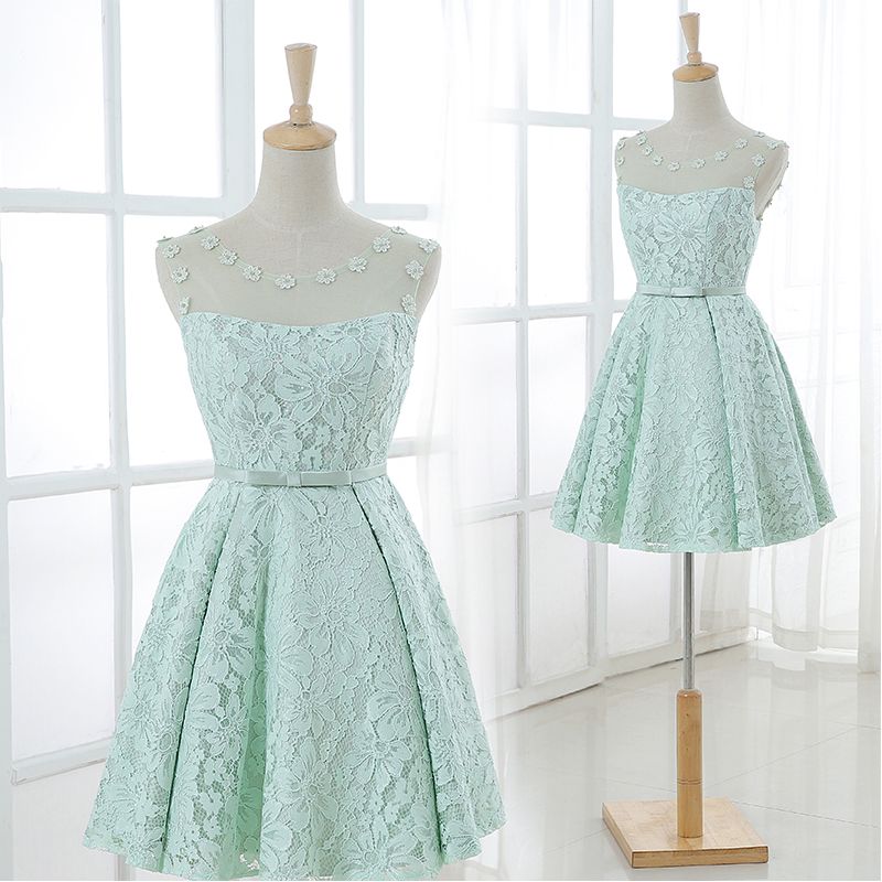 mint green party dress