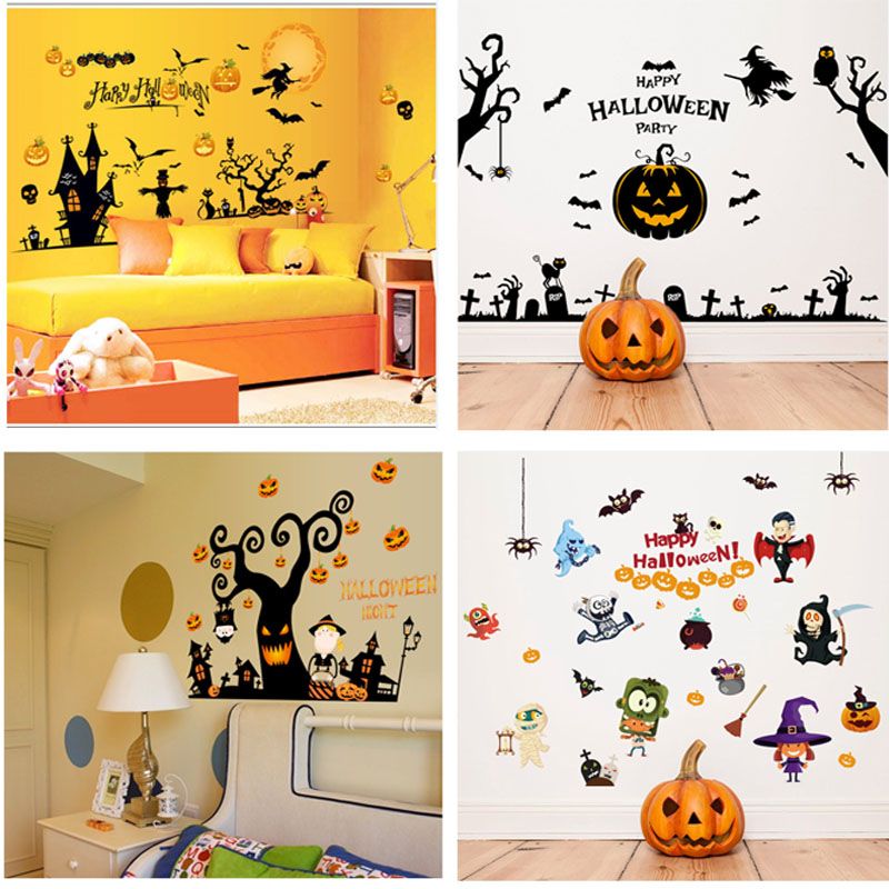3d halloween wall stickers home decoration remove life waterproof