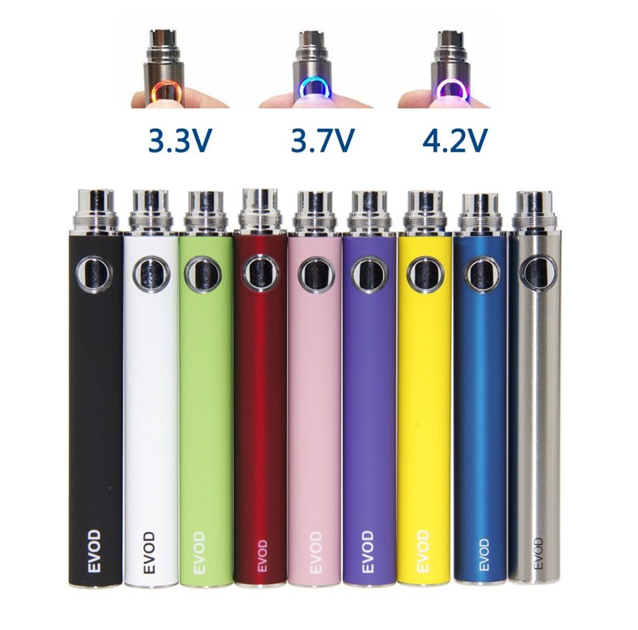 HOT EVOD Variable Voltage Battery 650mAh 900mAh 1100mAh Evod Twist EGo