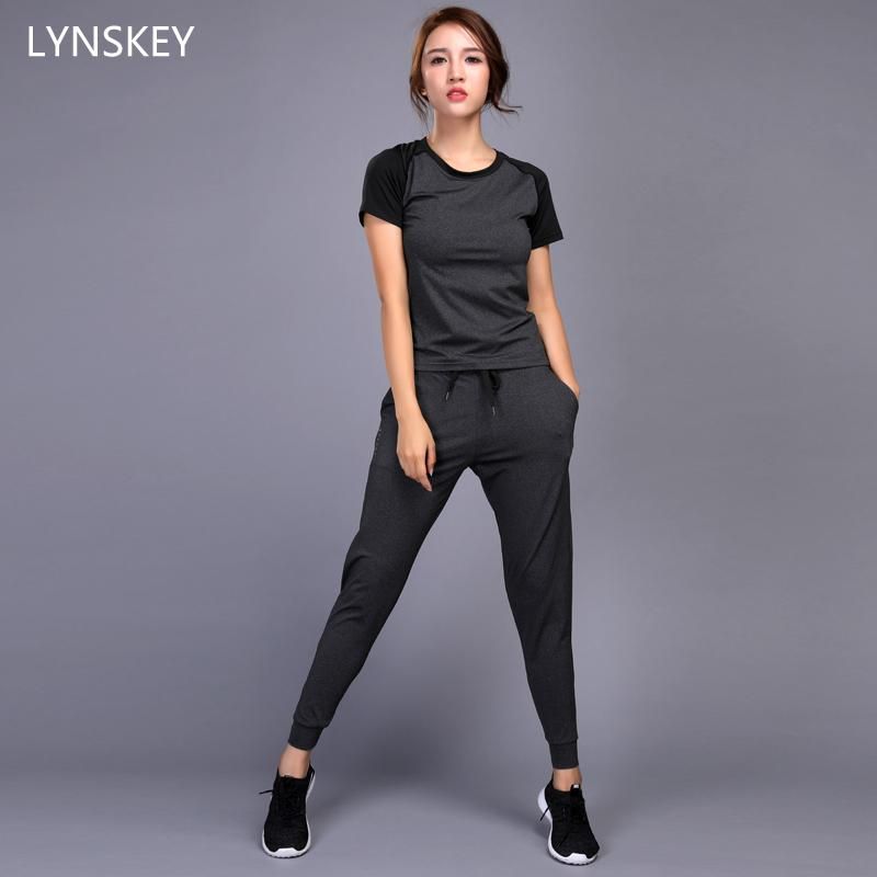 LYNSKEY Women Running Set Jogging Clothes Gym Workout Fitness Training