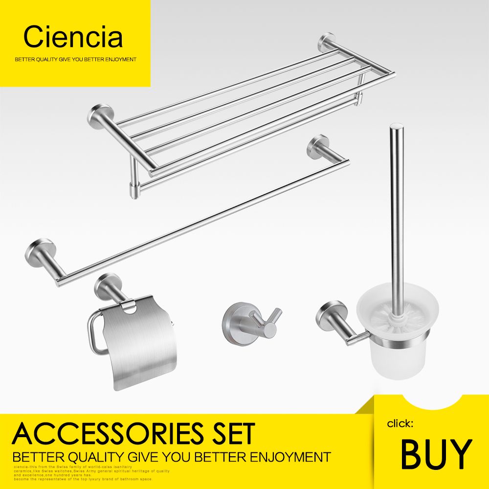 wall mounted bathroom accessories set toothbrush holder 2018 sus304 stainless steel wall mount bathroom accessory set towel rack from ciencia 1666 dhgatecom wall mounted bathroom accessories set toothbrush holder 2018 sus304 stainless steel wall mount bathroom accessory set towel rack from ciencia 1666 dhgatecom