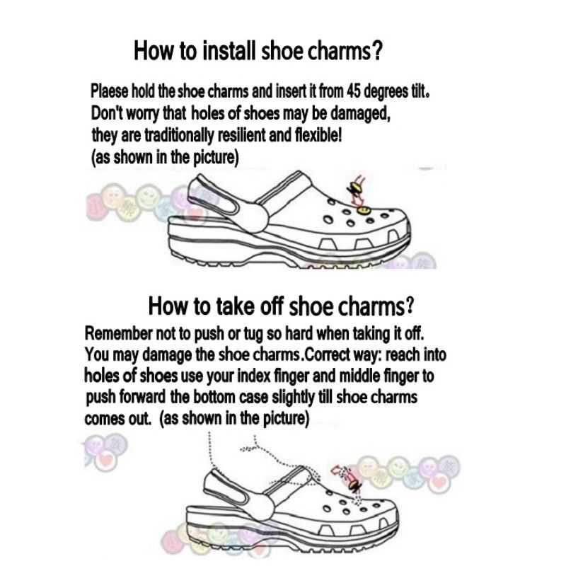 pvc shoe charms