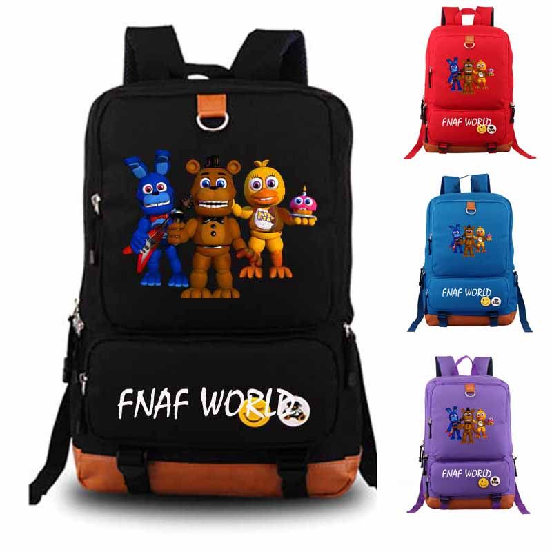 Five Nights At Freddy S Backpack Fnaf World Student School Bag Notebook Backpack Leisure Daily - 