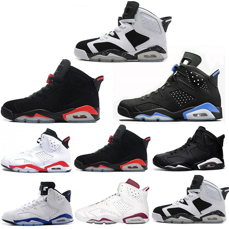 Cheap Mens Basketball Shoes 6s Sport Blue Maroon Carmine High Oreo UNC Black Cat White Infared