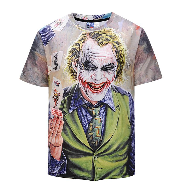 joker print t shirt