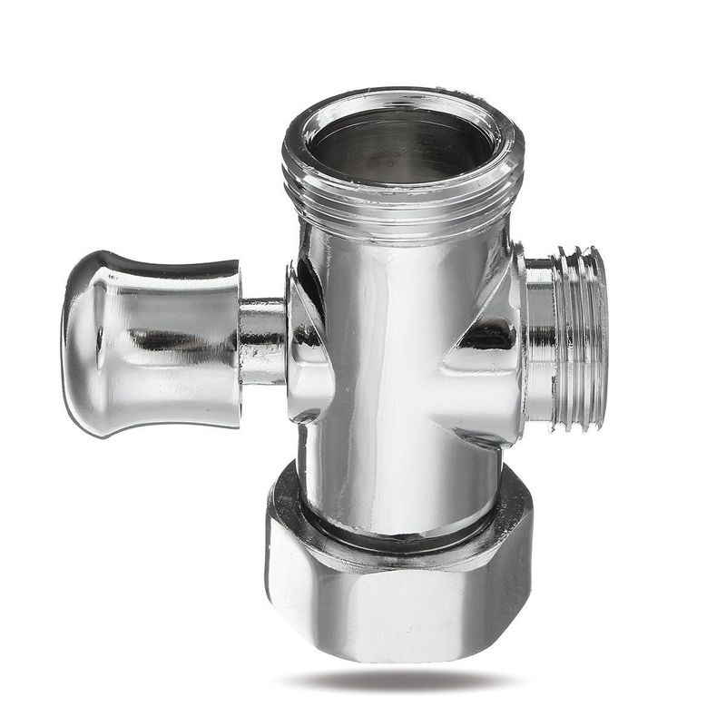 3 Way Shower Diverter Valve 4 1 2 Bsp T Adapter Connector For Bathroom Toilet Bidet Head Accessories