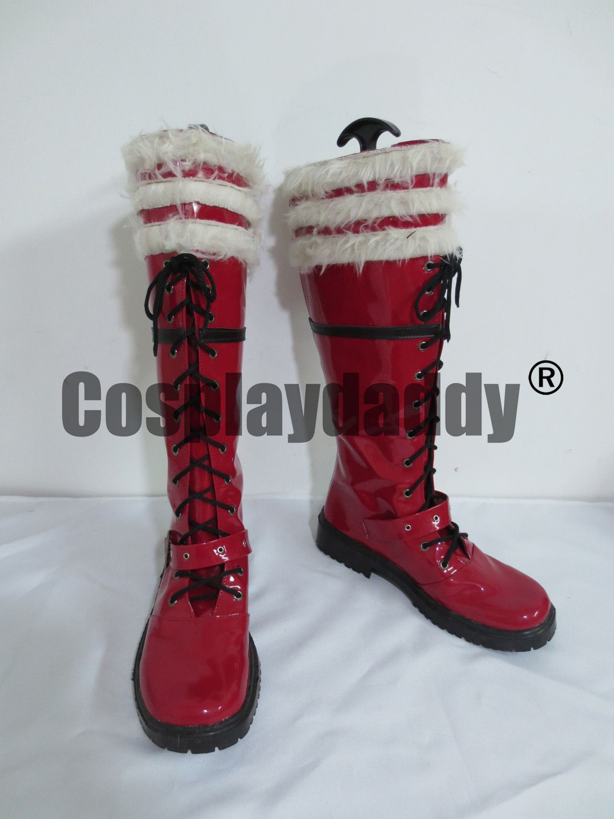 Blue Exorcist Rin Okumura Red Halloween Long Cosplay Shoes Botas