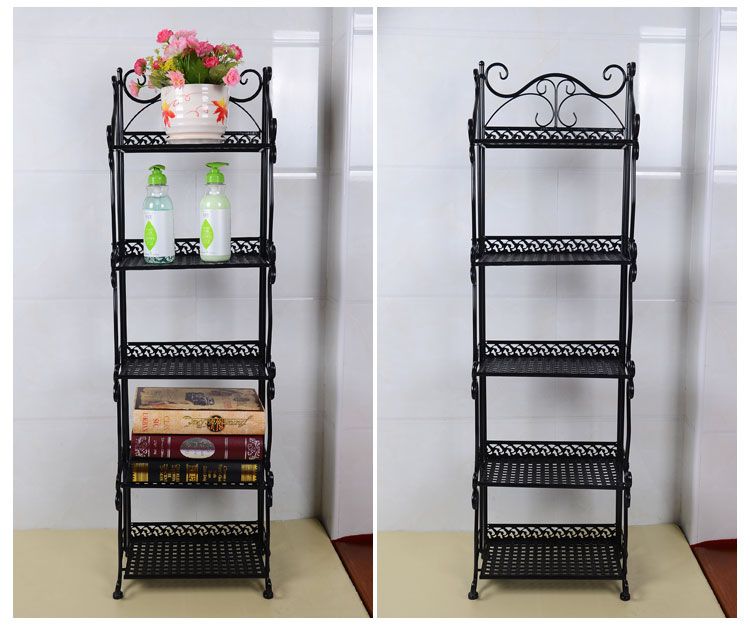 Compre Estantes De Hierro Forjado De Cinco Pisos Estantes De Flores Estantes De La Cocina Del