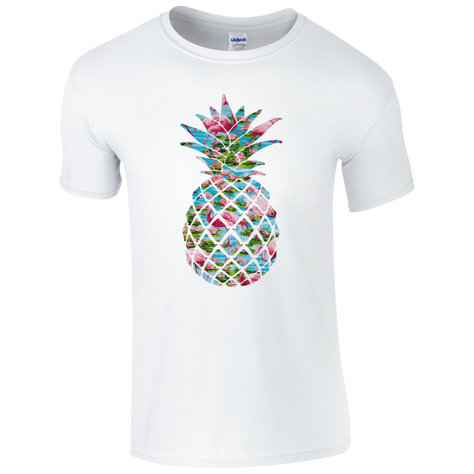 2017 Custom Print Flamingo Pineapple T Shirt Fresh Wholesale Discount ...