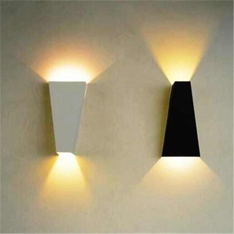 2019 10w Led Modern Light Up Down Wall Lamp Square Spot Sconce 2019 10w Led Modern Light Up Down Wall Lamp Square Spot Sconce Lighting Home Indoor Lights Outdoor Waterproof Lamps Black White From