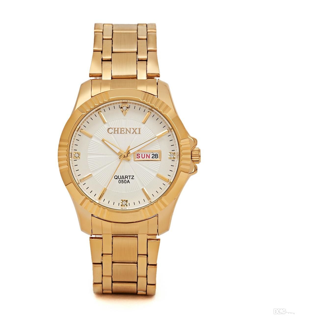 Relógio de ouro puro masculino Clearance