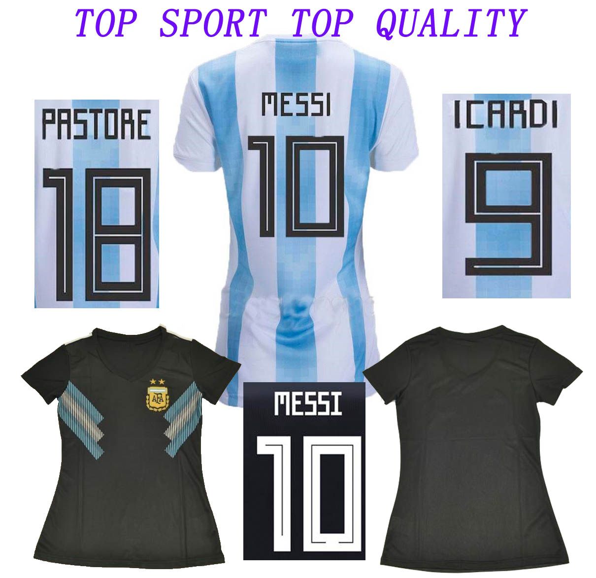 2019 2018 Argentina Womens Soccer Jersey DI MARIA 18 19 MESSI ICARDI