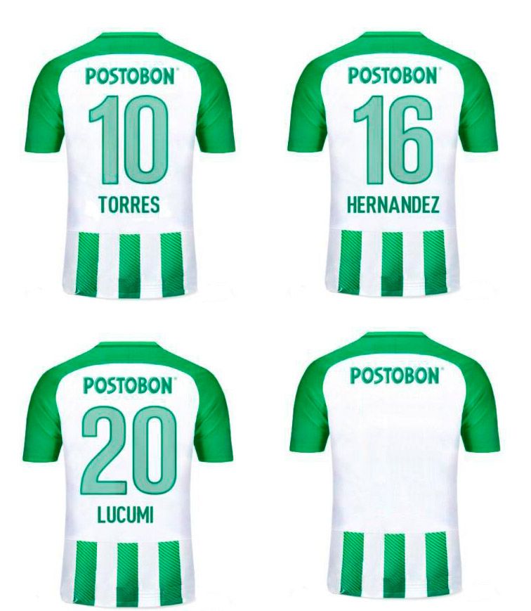 2018 2018 Atletico Nacional Home Green Soccer Jerseys 18 19 Adult Top Thai Quality Football ...