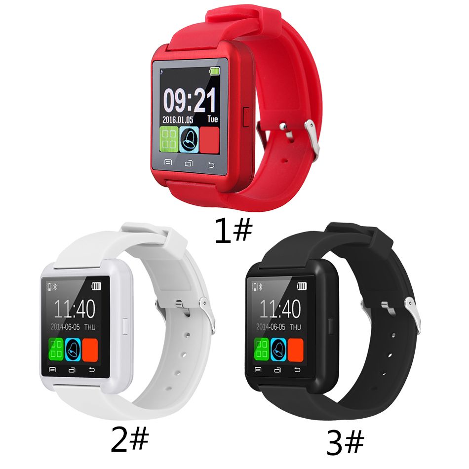 Bluetooth U8 Smartwatch Wrest Watches شاشة تعمل باللمس لسامسونج S8 Android Phone Sleeping Monitor Watch الذكية مع حزمة البيع بالتجزئة